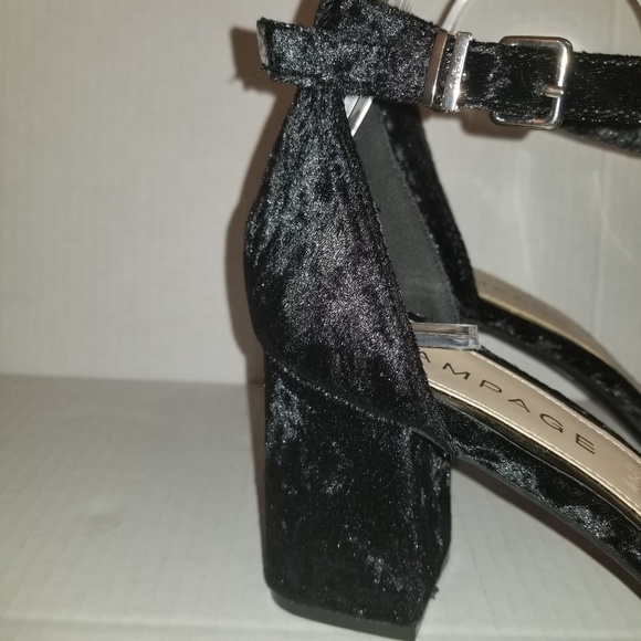 Rampage Ram-Norma Black Suede Ankle Block Heel - Picture 5 of 8